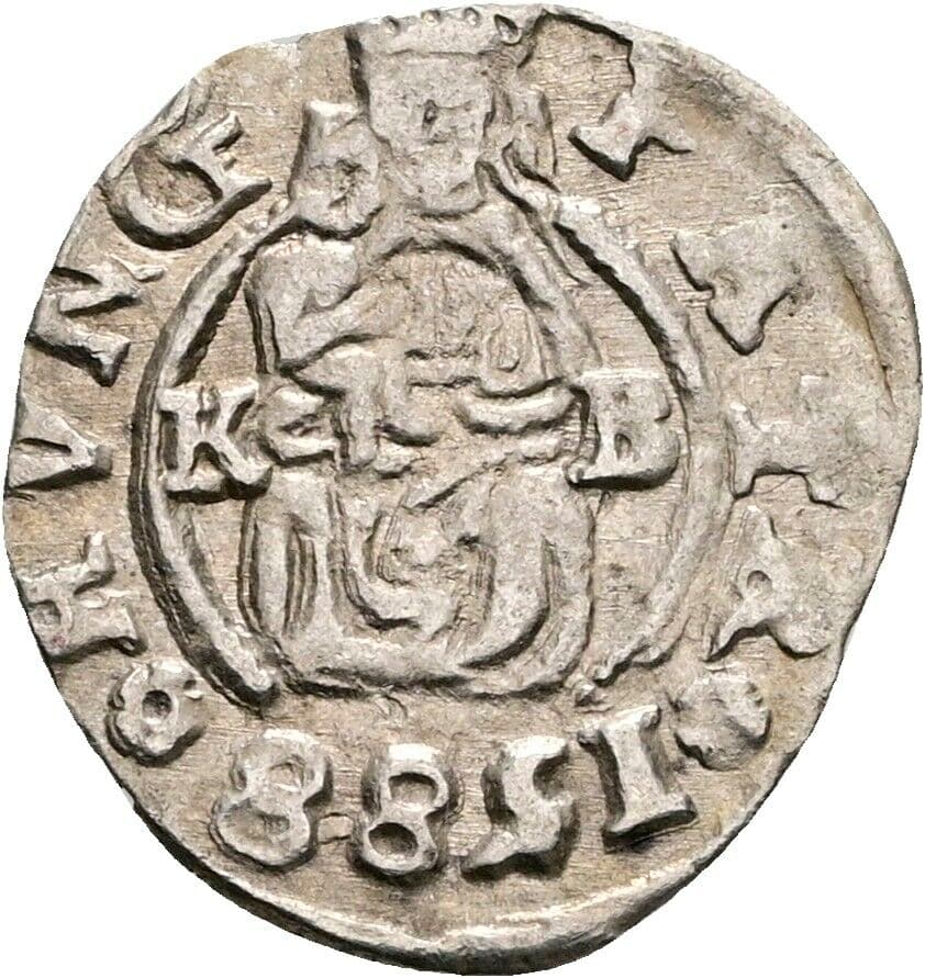 Denar Rudolph II. 1588 KB – Vorderseite