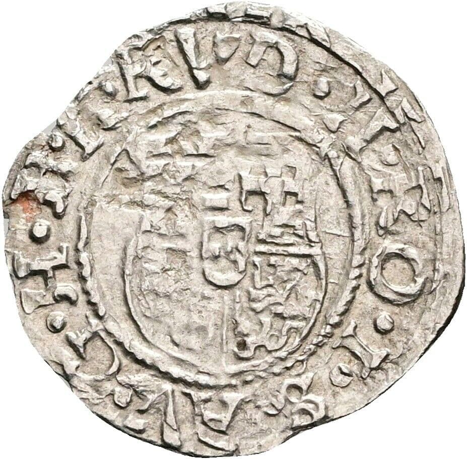 Denar Rudolf II. 1583 KB, Kremnitz – Rückseite