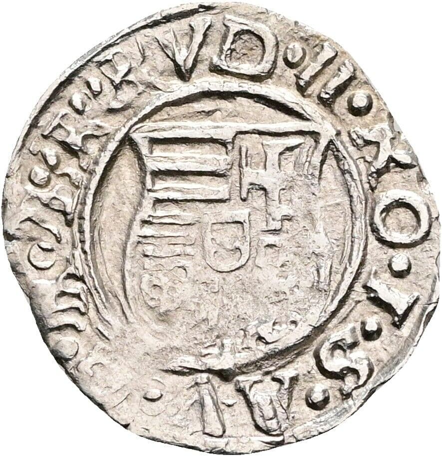 Denar 1582 KB, Kremnitz – Rückseite