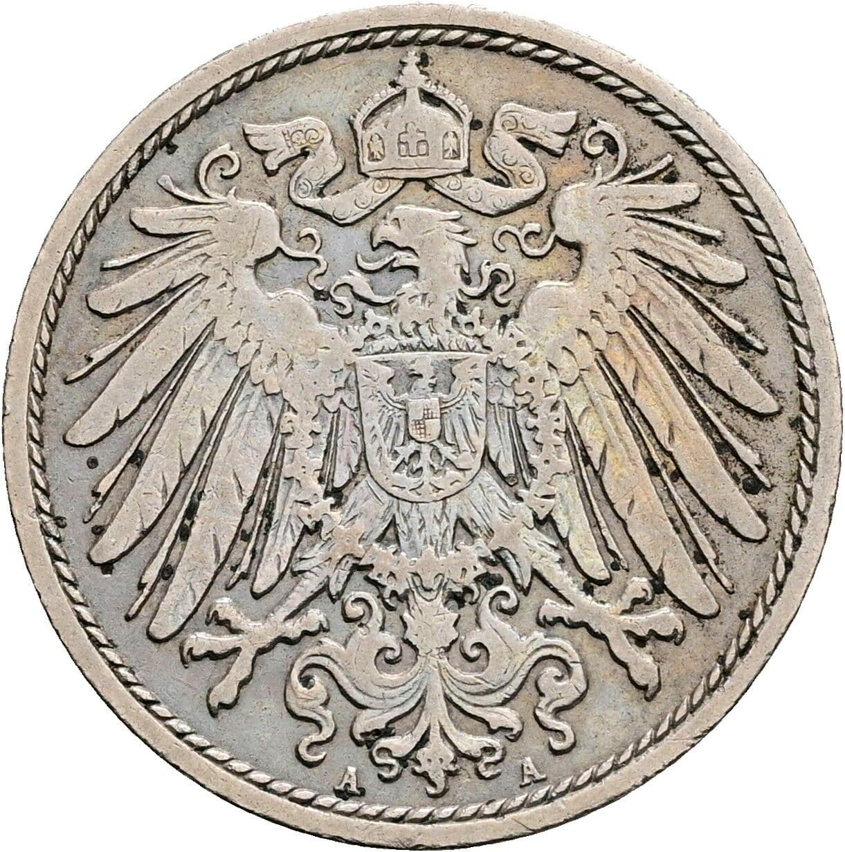 10 Pfennig 1900 A – Rückseite
