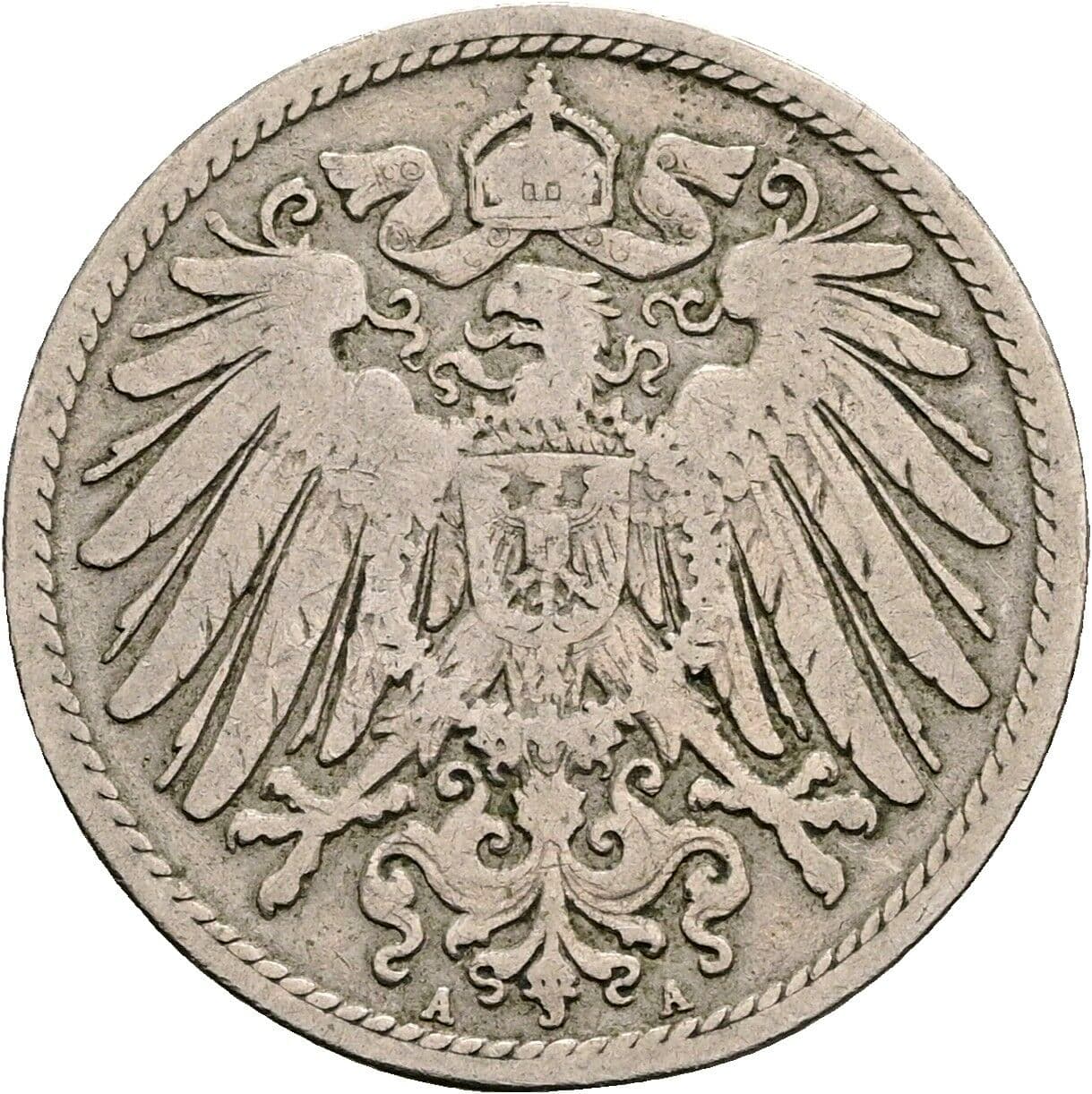 10 Pfennig 1898 A – Rückseite