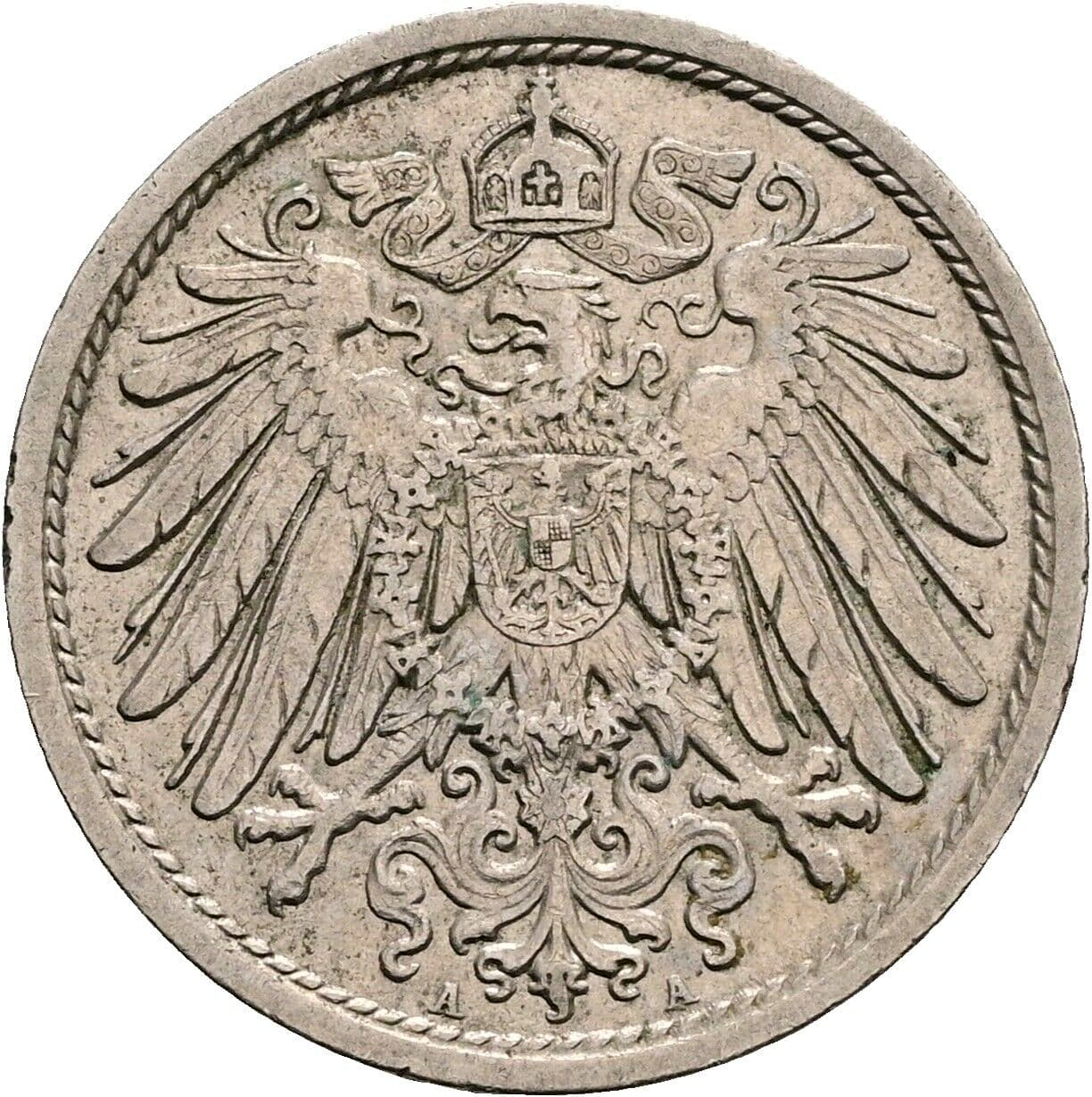 10 Pfennig 1913 A – Rückseite