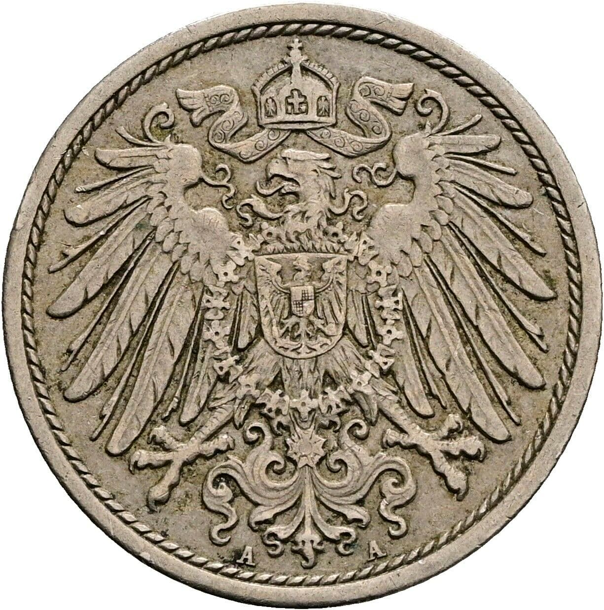 10 Pfennig 1913 A – Rückseite