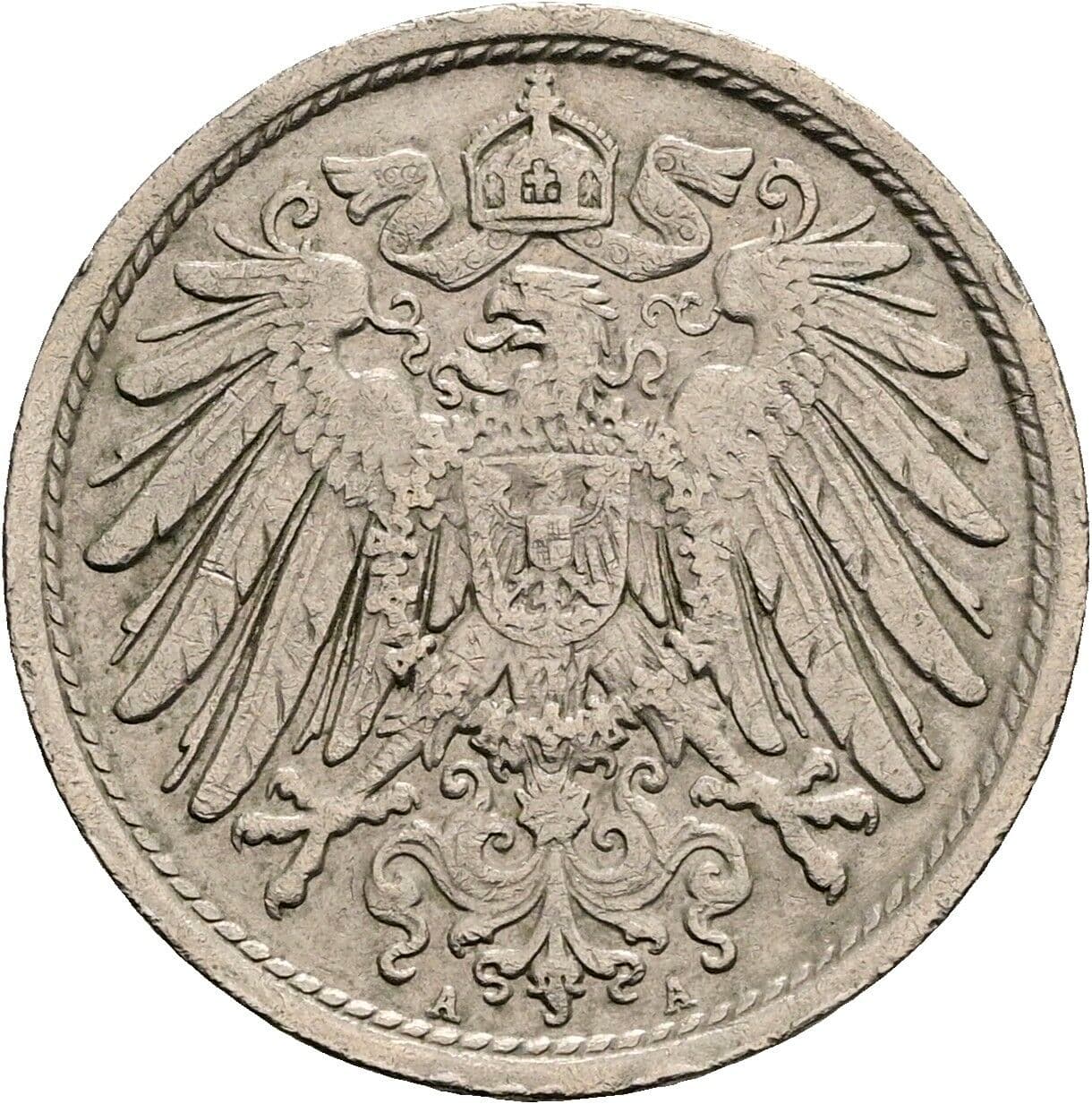 10 Pfennig 1912 A – Rückseite