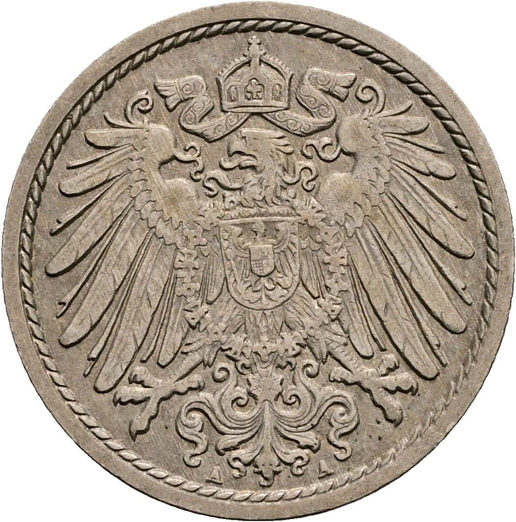5 Pfennig 1894 A – Rückseite