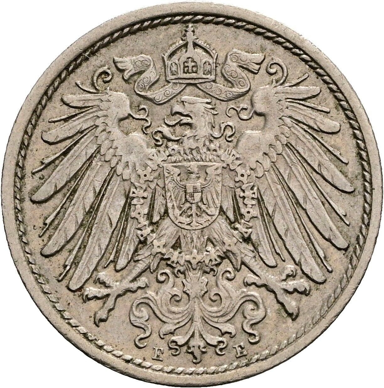 10 Pfennig 1914 E – Rückseite