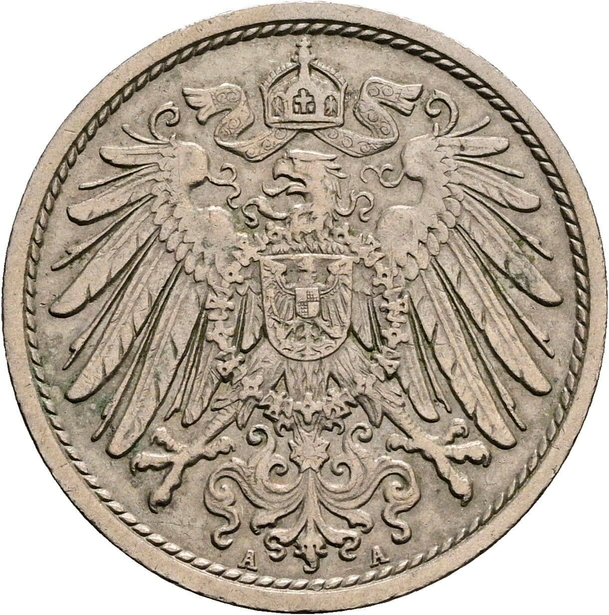 10 Pfennig 1913 A – Rückseite