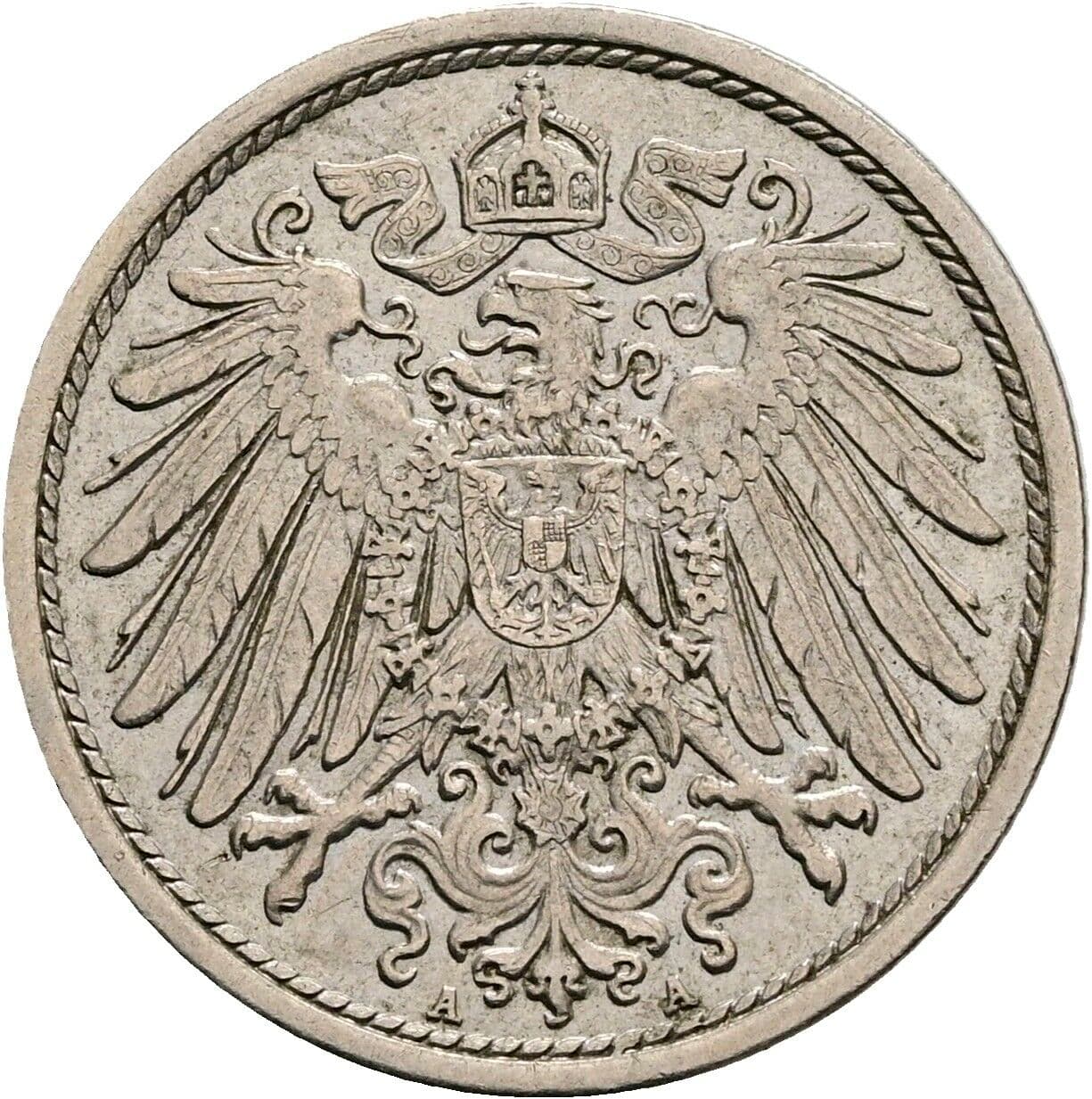 10 Pfennig 1912 A – Rückseite