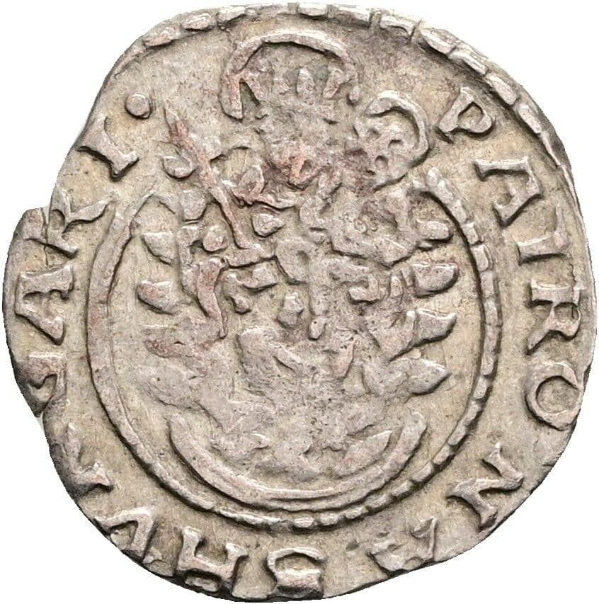 Denar Matthias 1612 KB, Kremnitz – Vorderseite