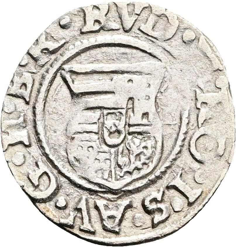 Denar Rudolf II. 1588 KB, Kremnitz – Rückseite