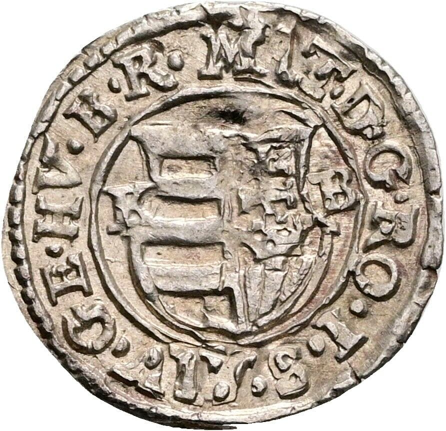 Denar Matthias 1616 KB, Kremnitz – Rückseite