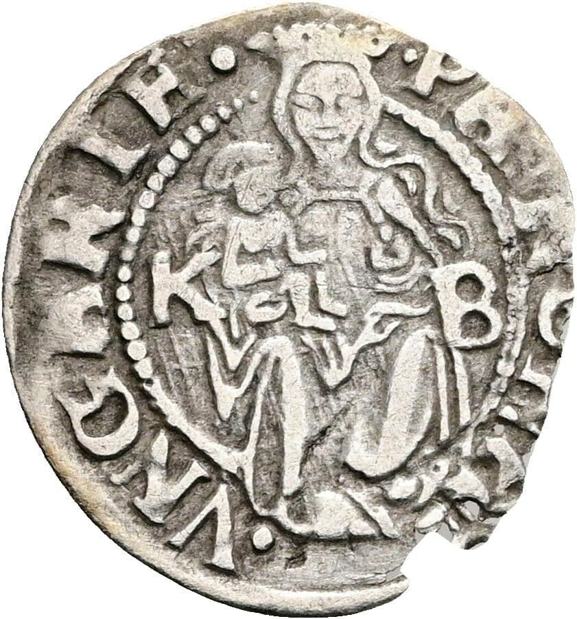 Denar Rudolf II. – Vorderseite