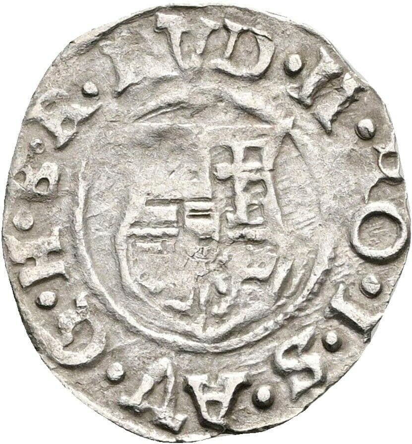 Denar Rudolf II. 1589 KB, Kremnitz – Rückseite