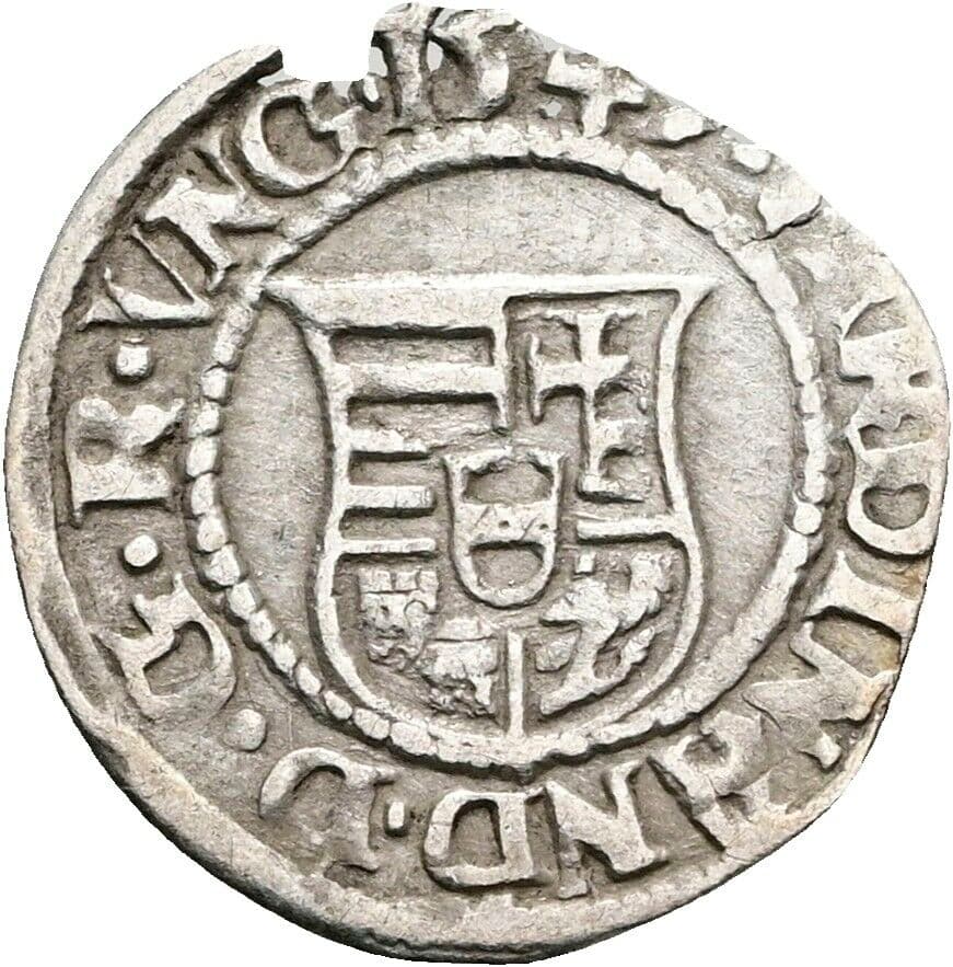 Denar Rudolf II. – Rückseite