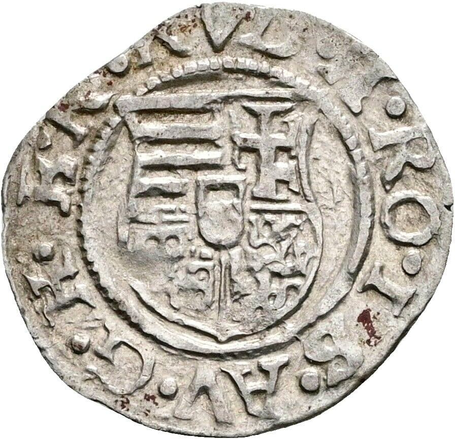 Denar Rudolph II. 1576-1612 1584 KB, Kremnitz – Rückseite