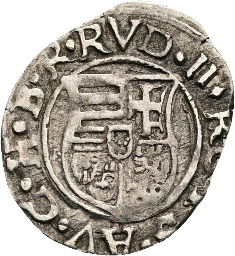 Denar Rudolf II. – Rückseite