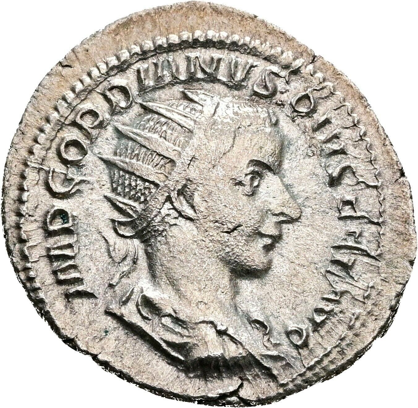Antoninian Gordianus III. Pius 238-244 AC – Vorderseite