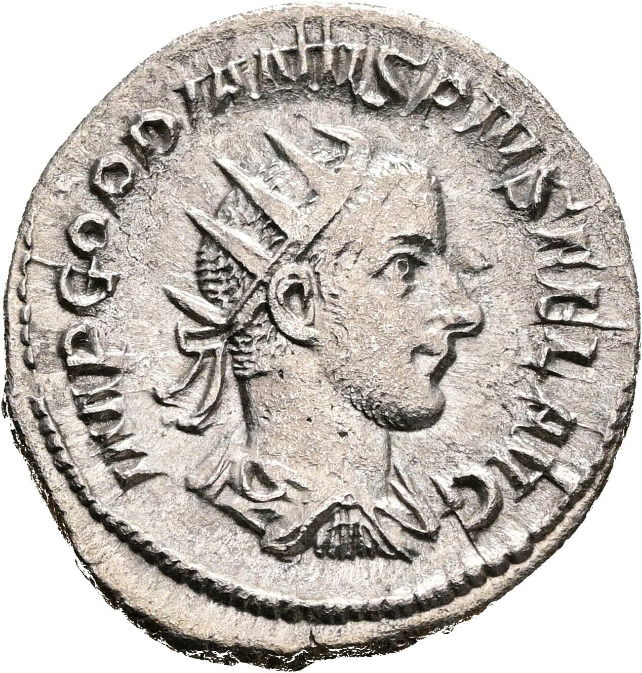 Antoninian Gordianus III. Pius 238-244 AC – Vorderseite