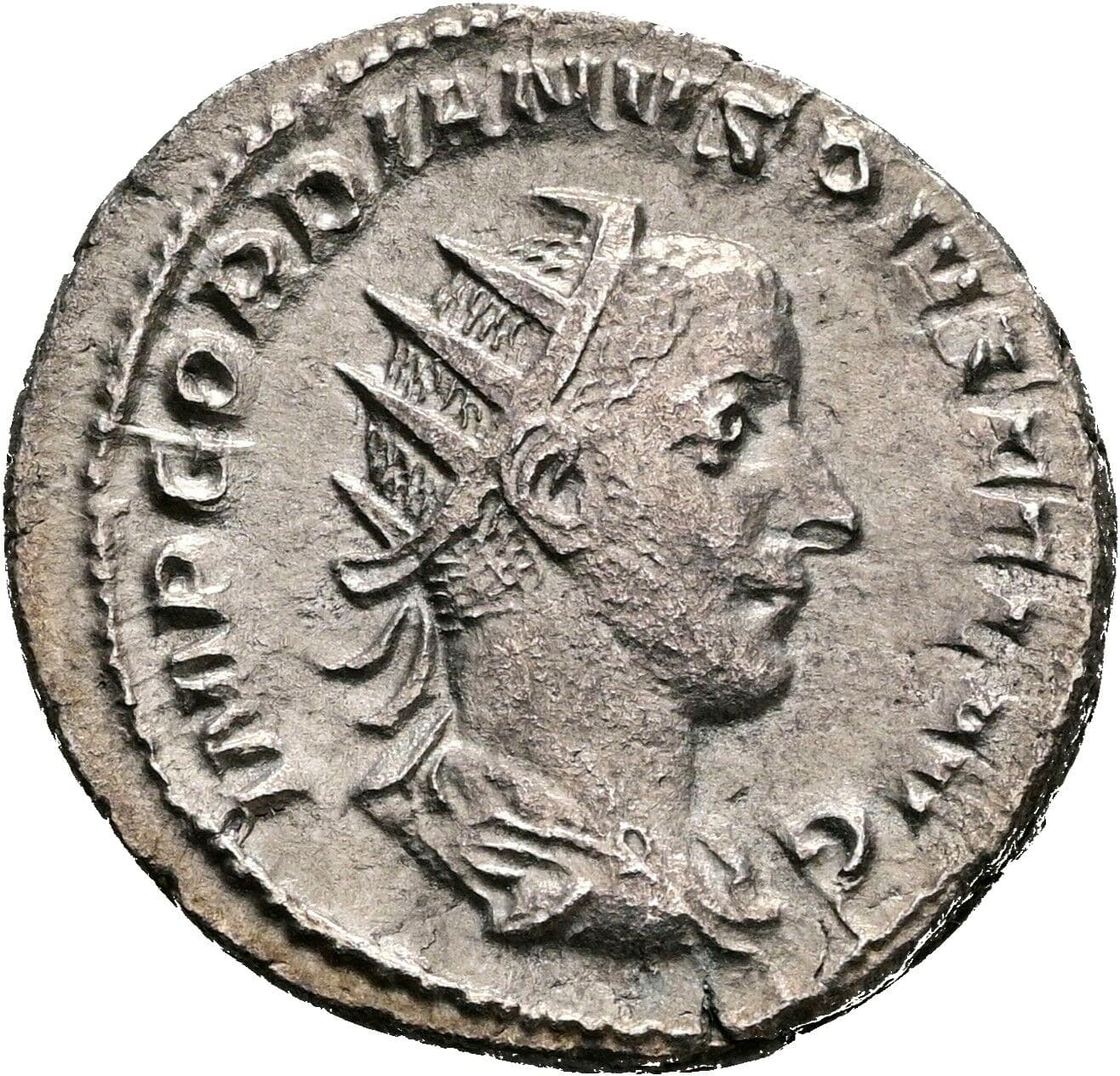 Antoninian Gordianus III. Pius 238-244 AC – Vorderseite