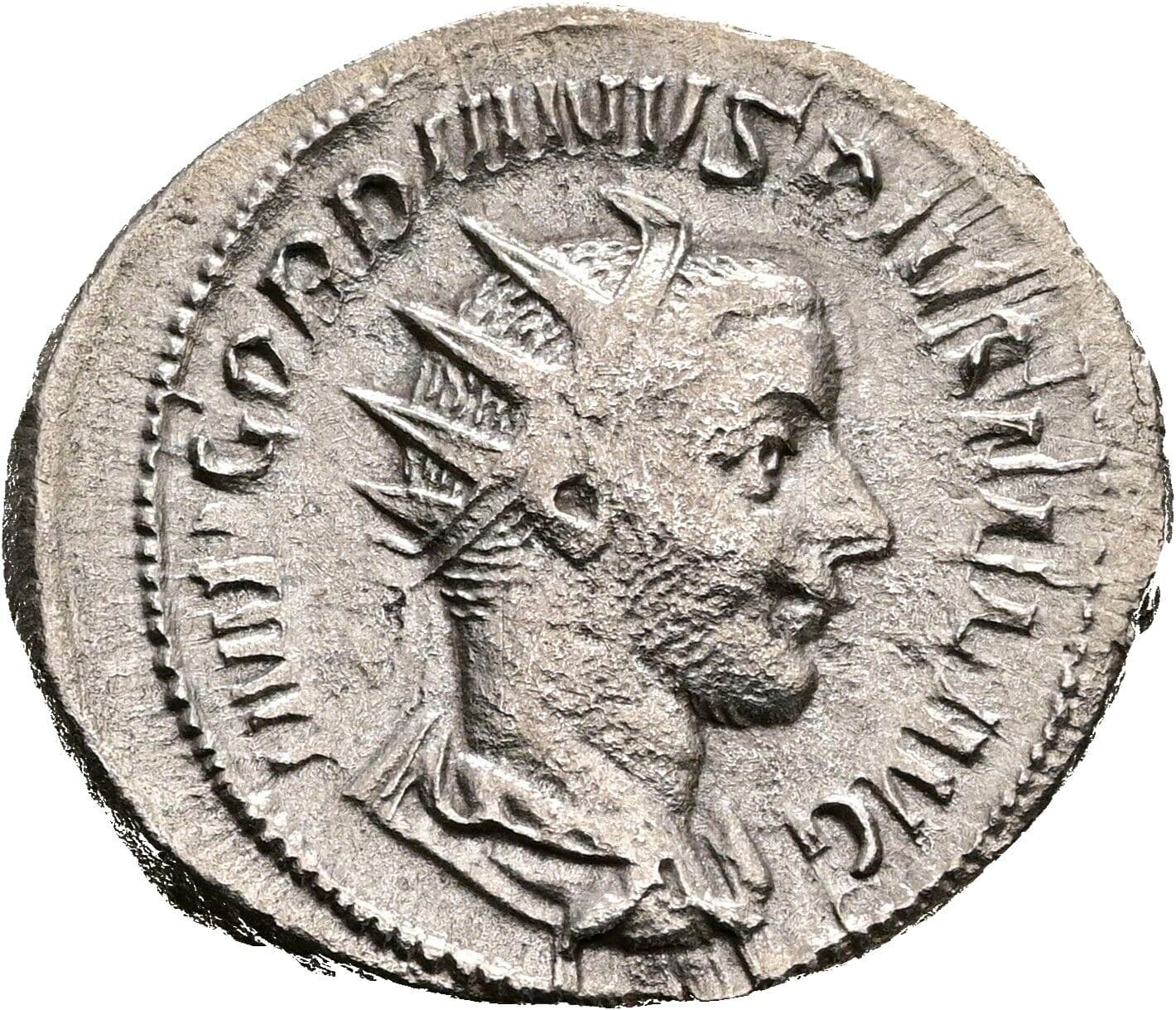 Antoninian Gordianus III. Pius 238-244 AC – Vorderseite