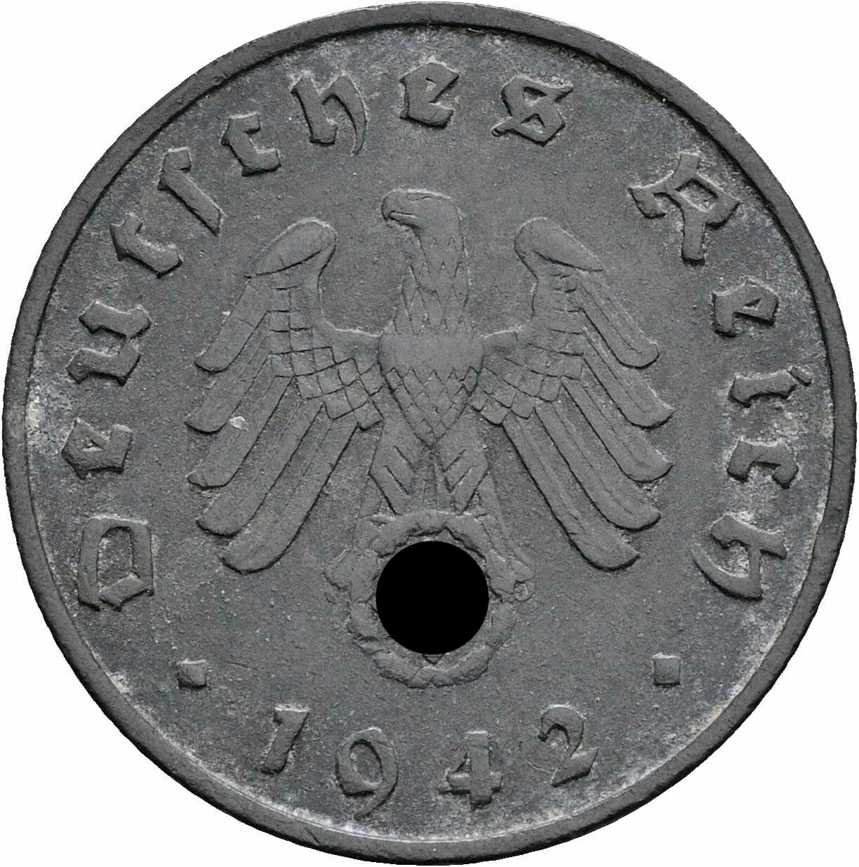 10 Reichspfennig 1942 F – Rückseite