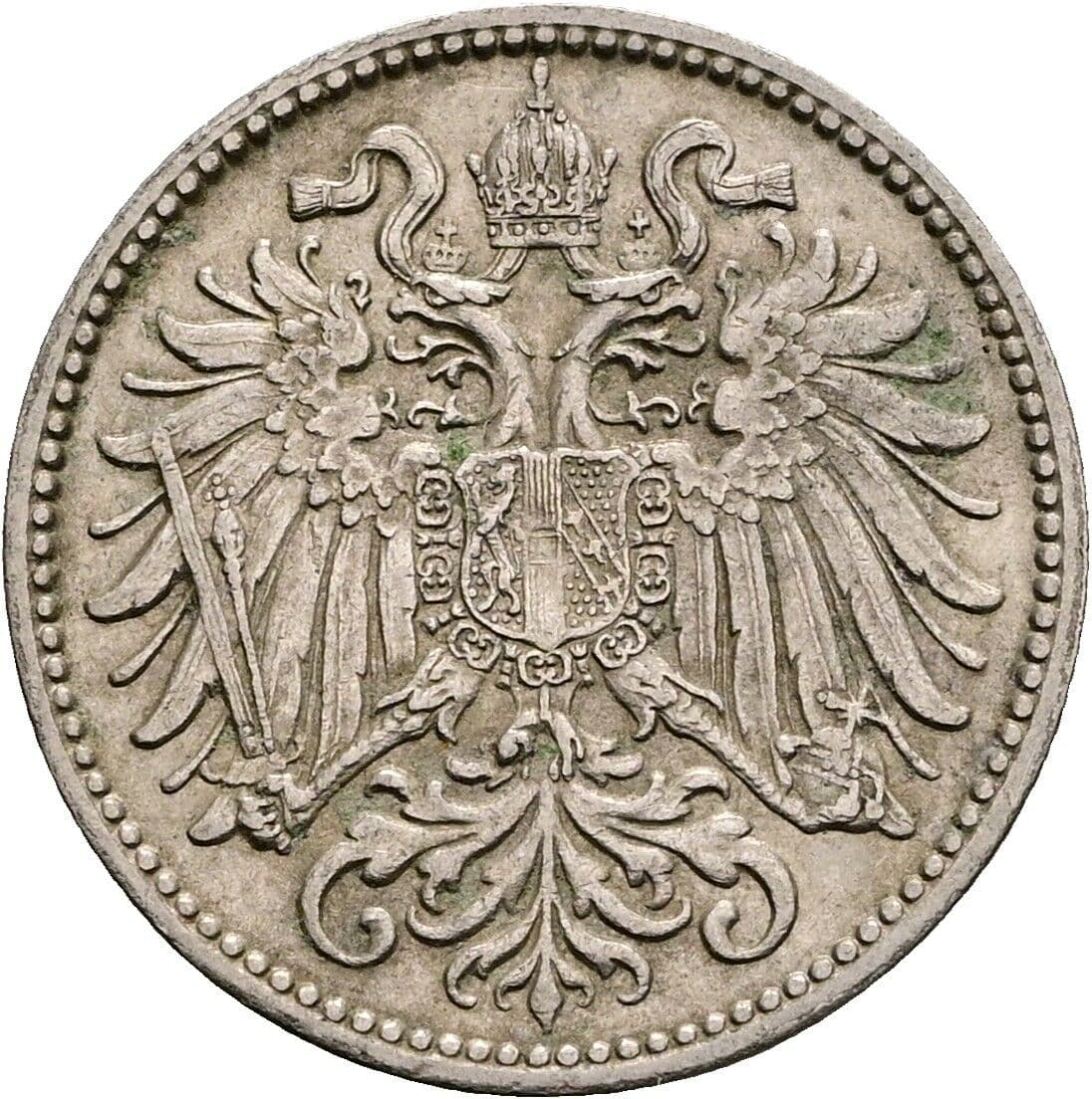 10 Heller Franz Joseph I. 1848-1916 1909 – Rückseite