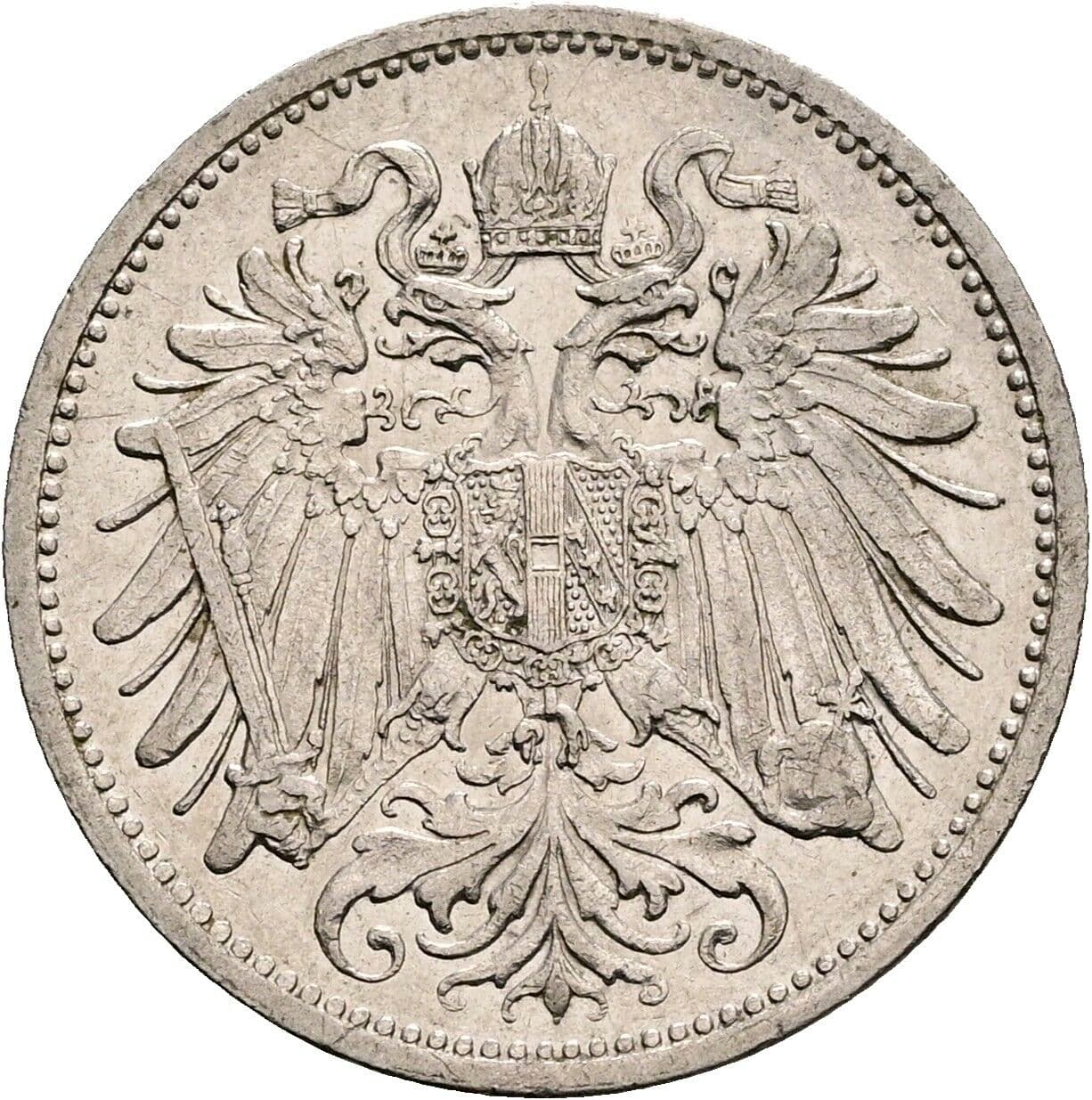 20 Heller Franz Joseph I. 1848-1916 1911 – Rückseite