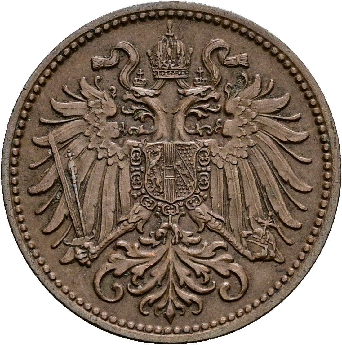 2 Heller Franz Joseph I. 1848-1916 1907 – Rückseite