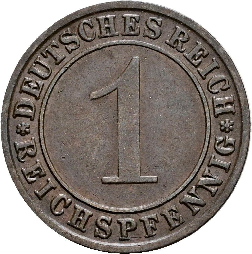 1 Reichspfennig 1931 F – Vorderseite