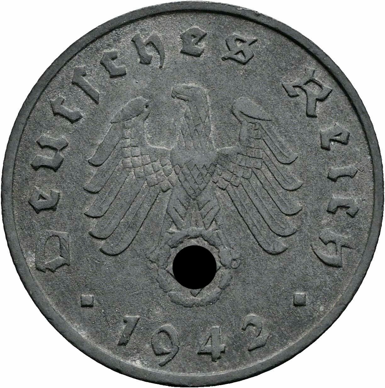 10 Reichspfennig 1942 F – Rückseite