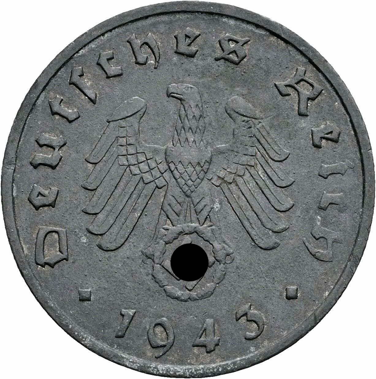 10 Reichspfennig 1943 F – Rückseite
