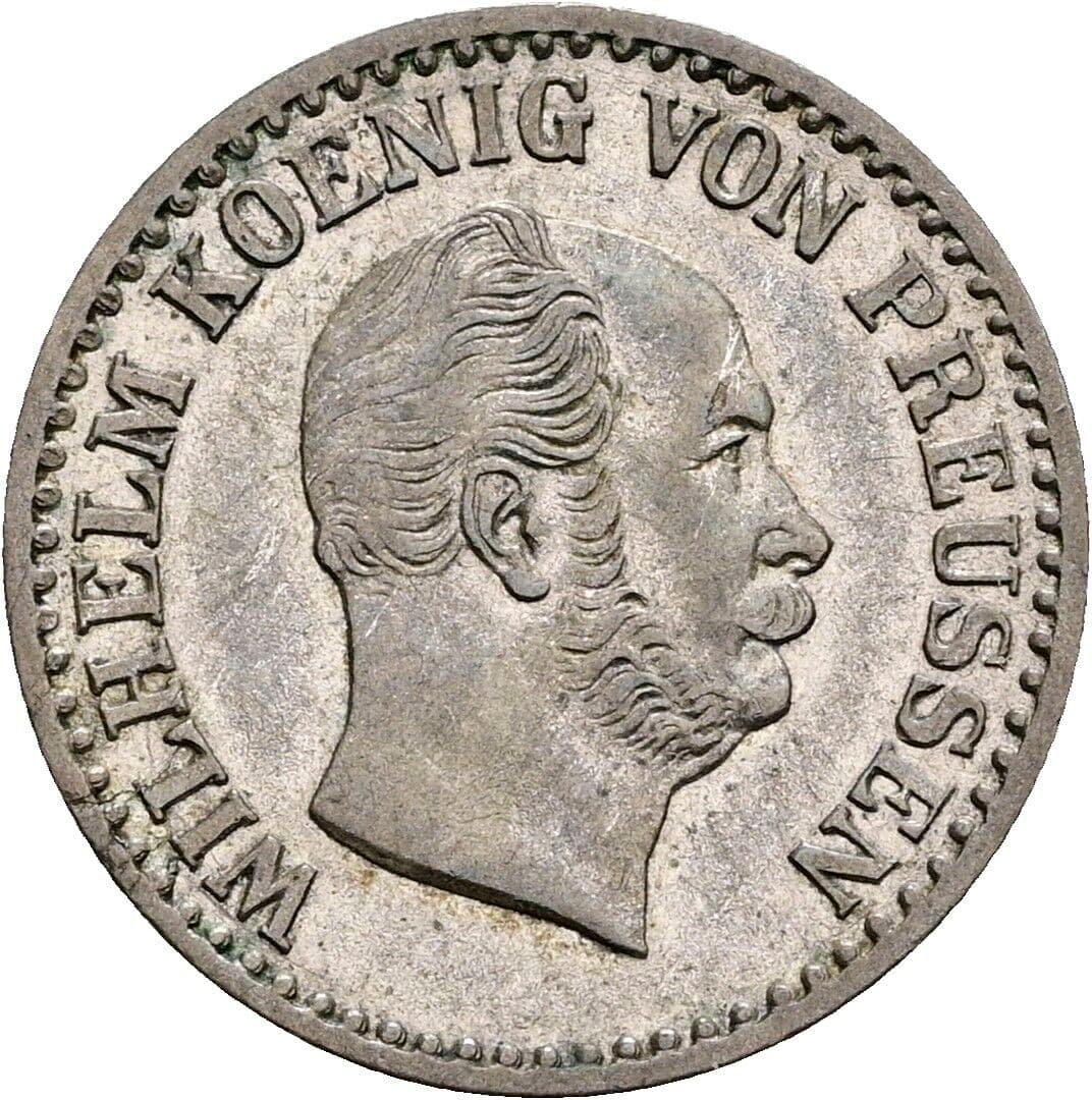 1 Silbergroschen Wilhelm I. 1869 A – Vorderseite