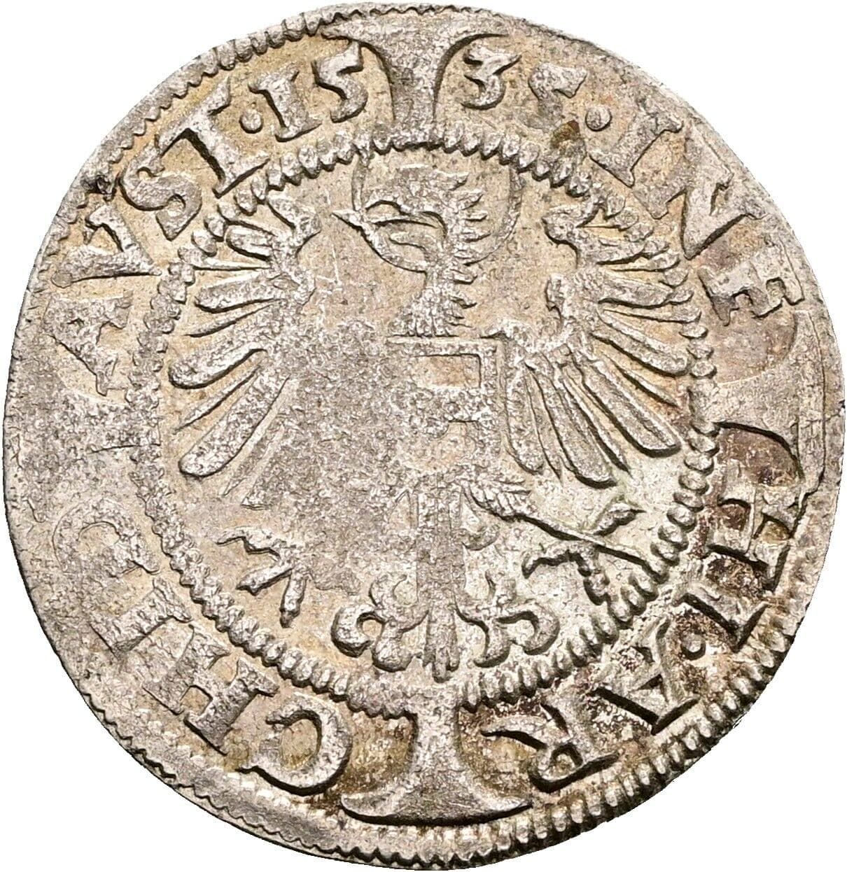 3 Kreuzer Ferdinand I. 1535 – Rückseite