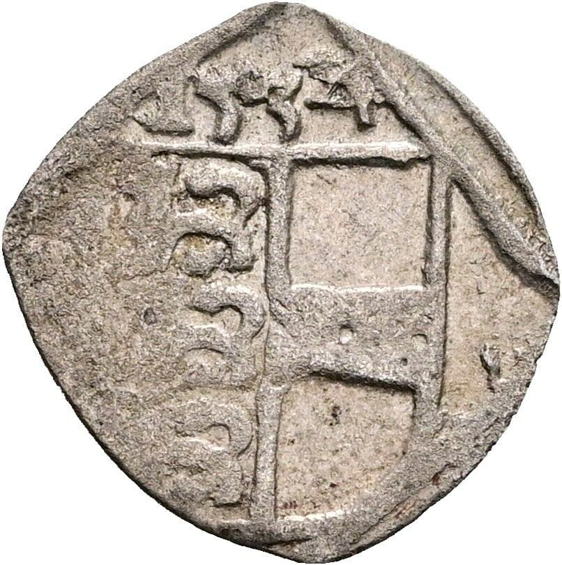 Pfennig Ferdinand I. 1534 Klagenfurt – Vorderseite