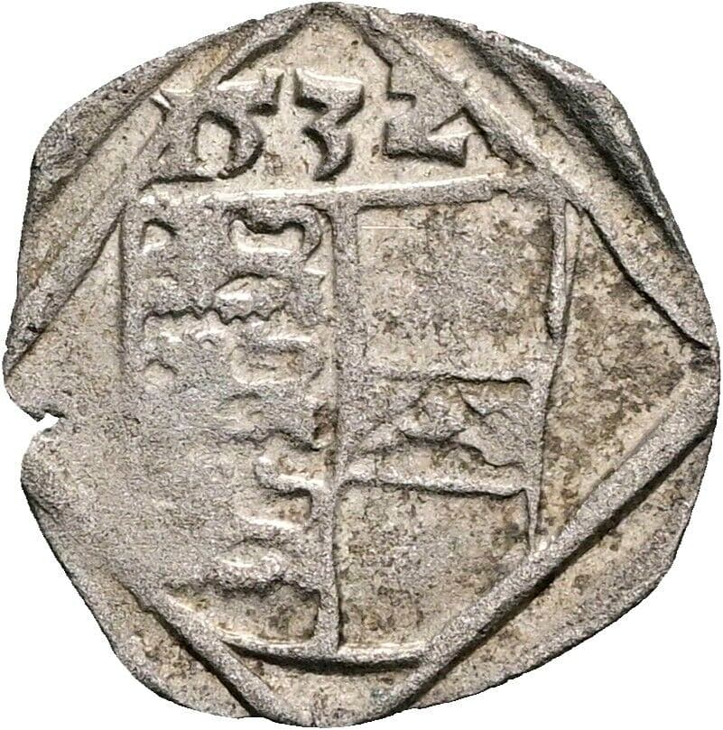 Pfennig Ferdinand I. 1532 Klagenfurt – Vorderseite