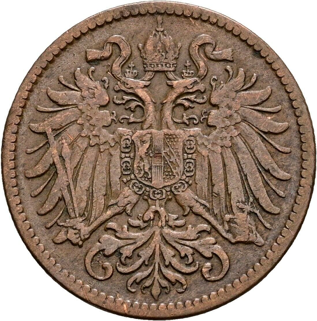 2 Heller Franz Joseph I. 1848-1916 1906 – Rückseite