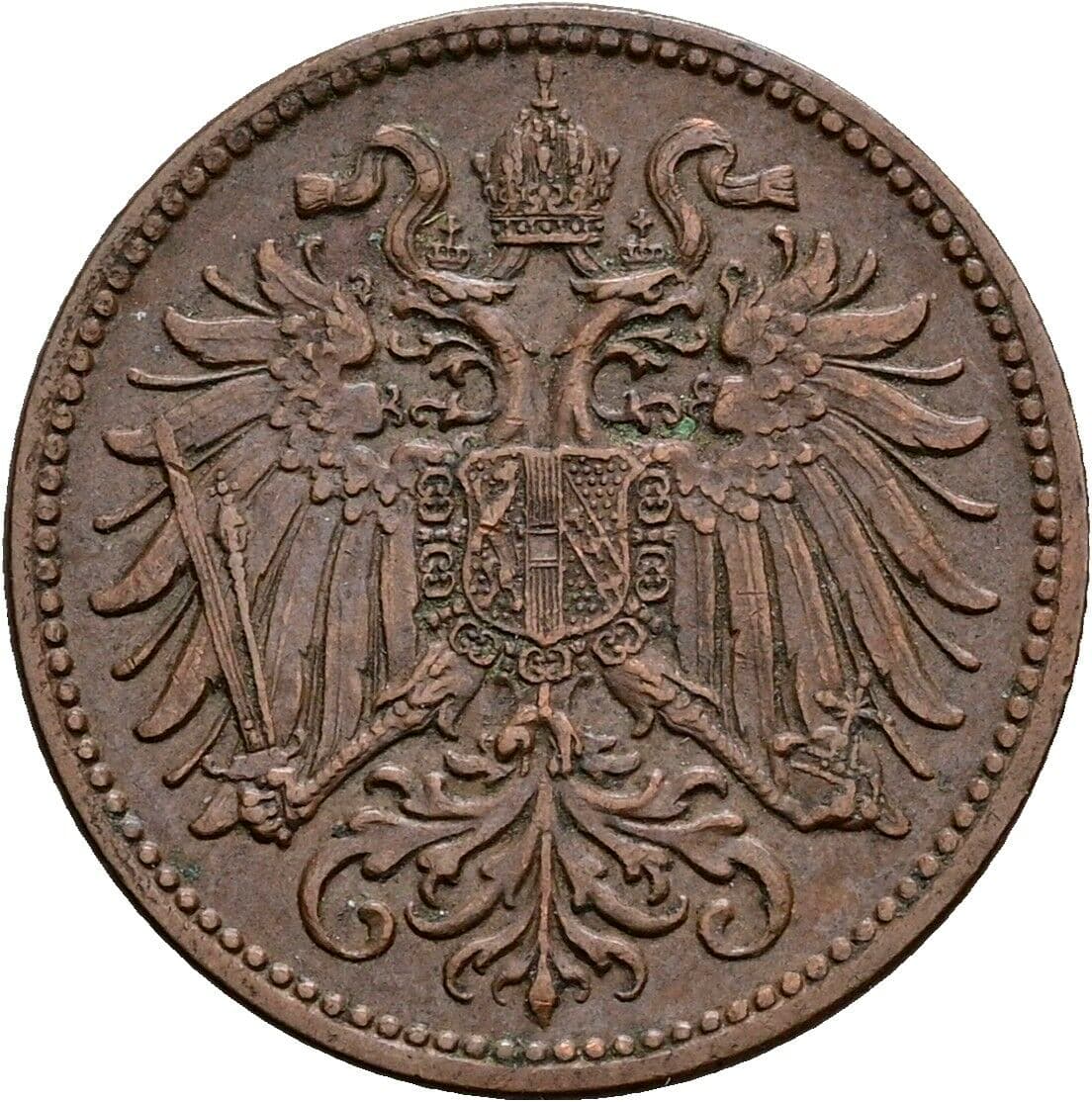 2 Heller Franz Joseph I. 1848-1916 1914 – Rückseite