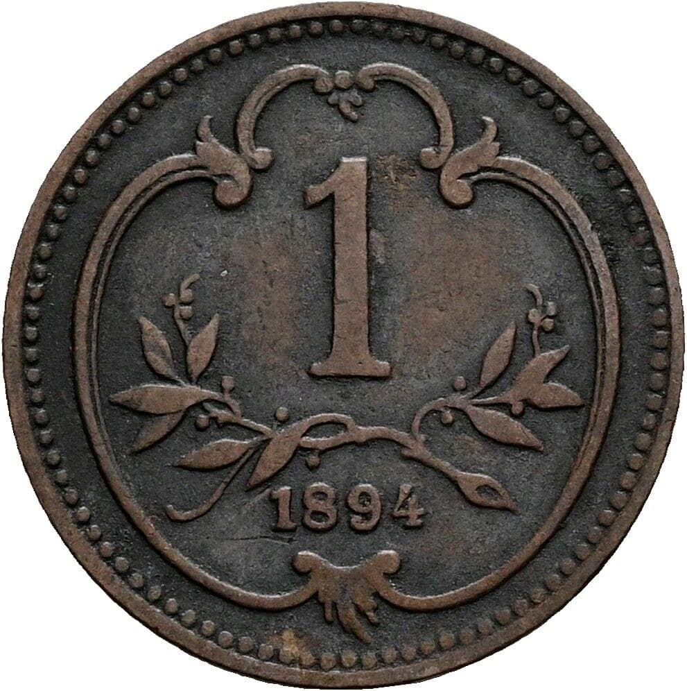 1 Heller Franz Joseph I. 1848-1916 1894 – Vorderseite