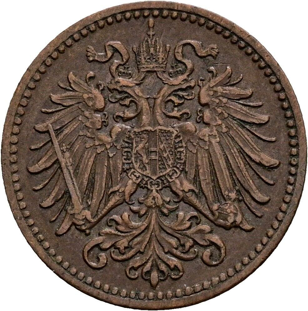 1 Heller Franz Joseph I. 1848-1916 1910 – Rückseite