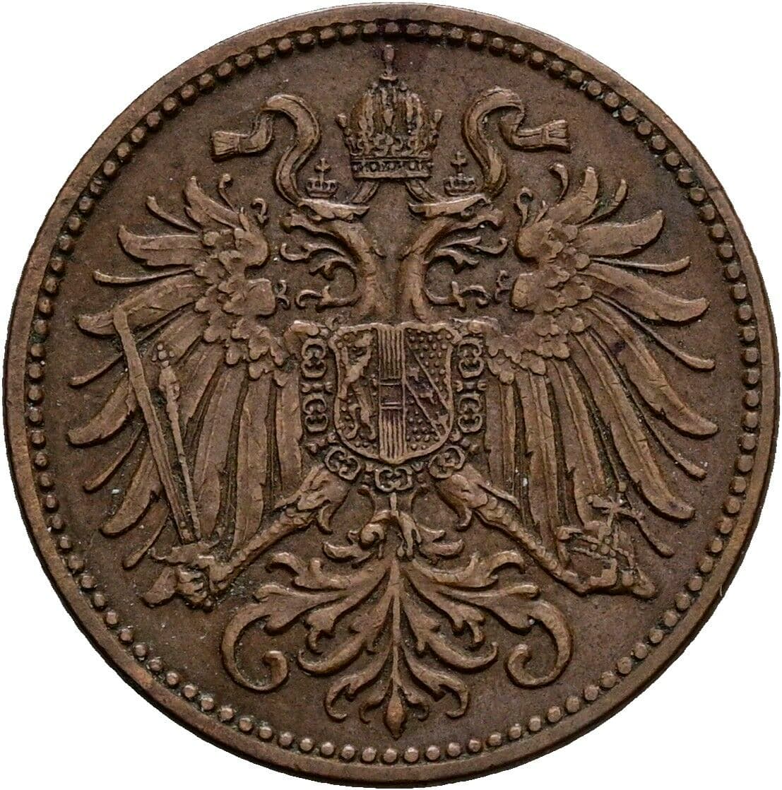 2 Heller Franz Joseph I. 1848-1916 1915 – Rückseite