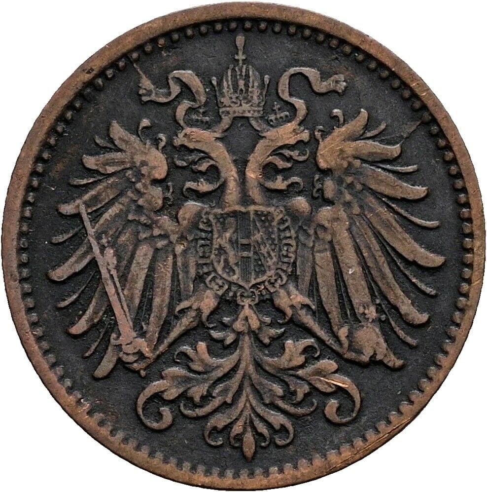 1 Heller Franz Joseph I. 1848-1916 1894 – Rückseite