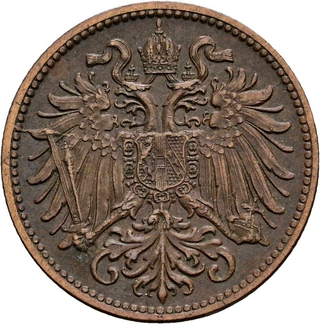 2 Heller Franz Joseph I. 1848-1916 1912 – Rückseite