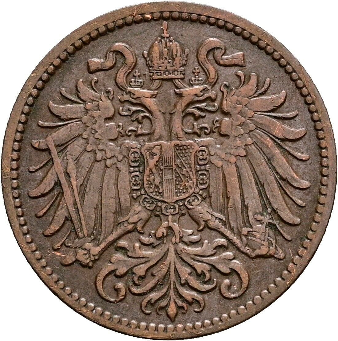2 Heller Franz Joseph I. 1848-1916 1911 – Rückseite