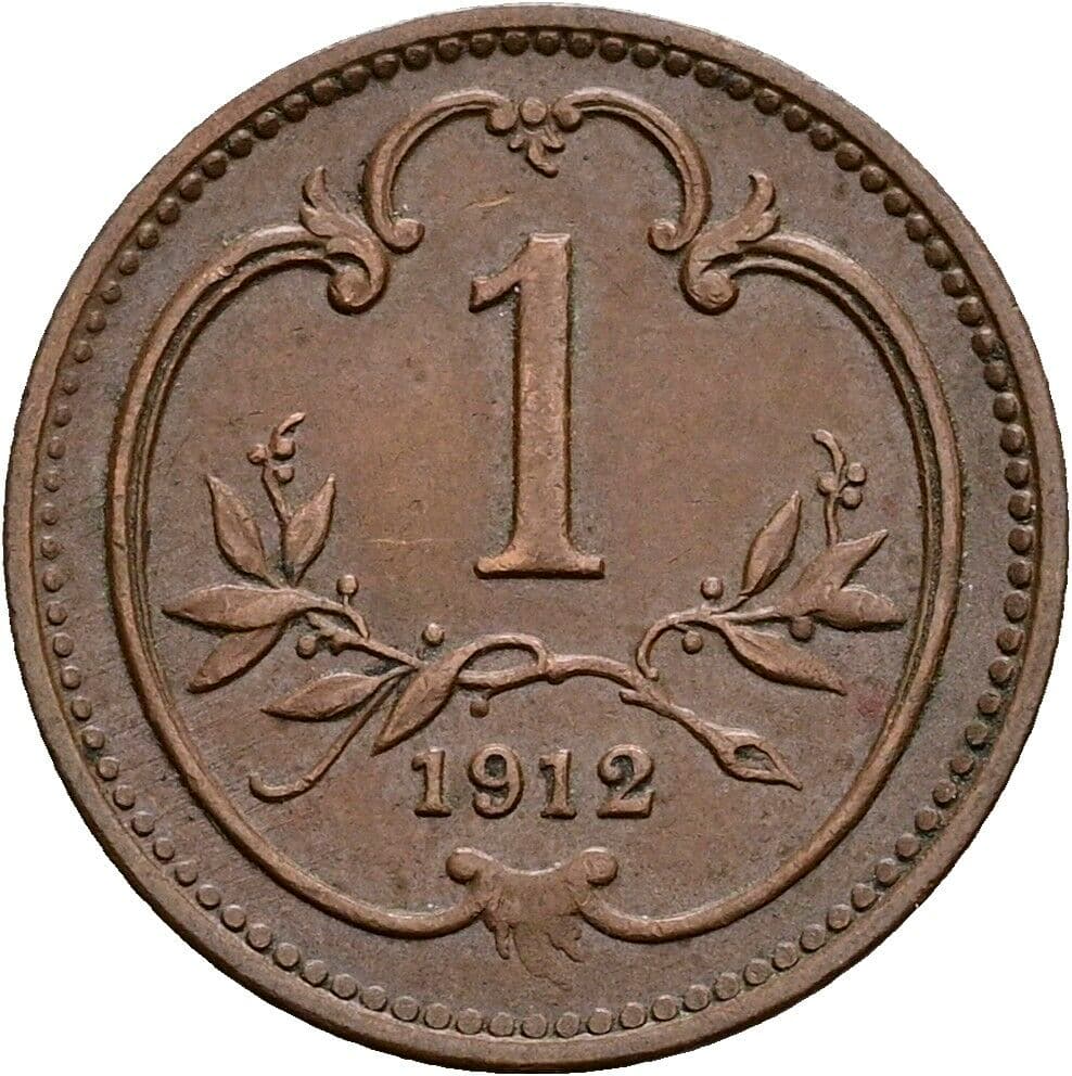 1 Heller Franz Joseph I. 1848-1916 1912 – Vorderseite
