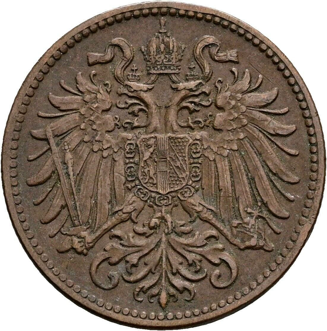 2 Heller Franz Joseph I. 1848-1916 1914 – Rückseite