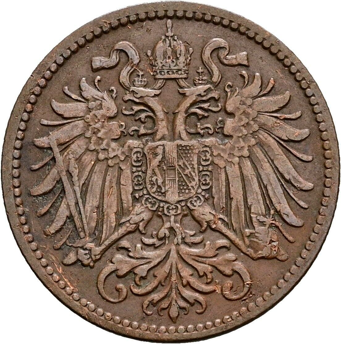 2 Heller Franz Joseph I. 1848-1916 1912 – Rückseite