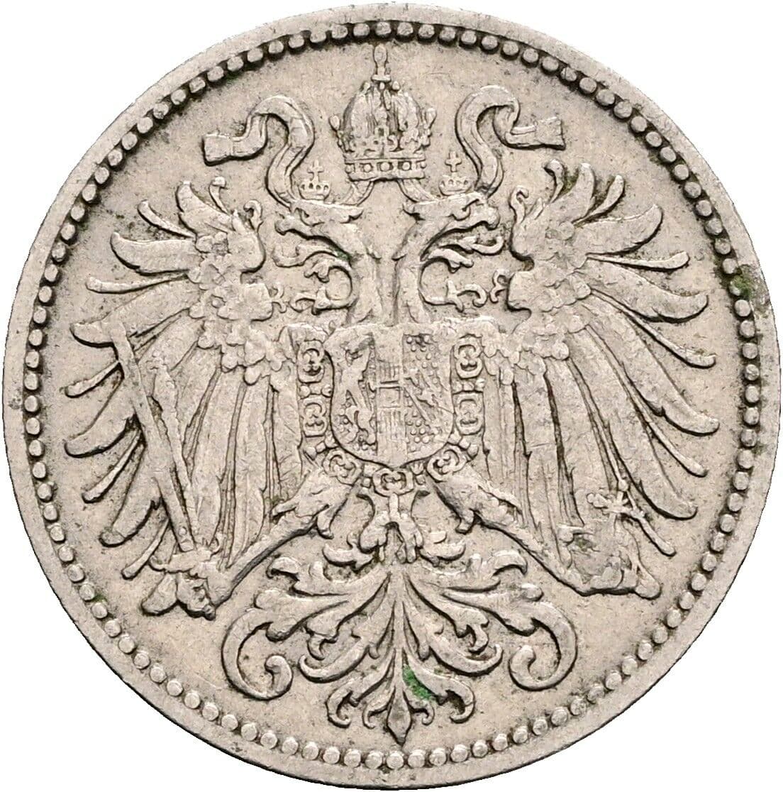 10 Heller Franz Joseph I. 1848-1916 1895 – Rückseite