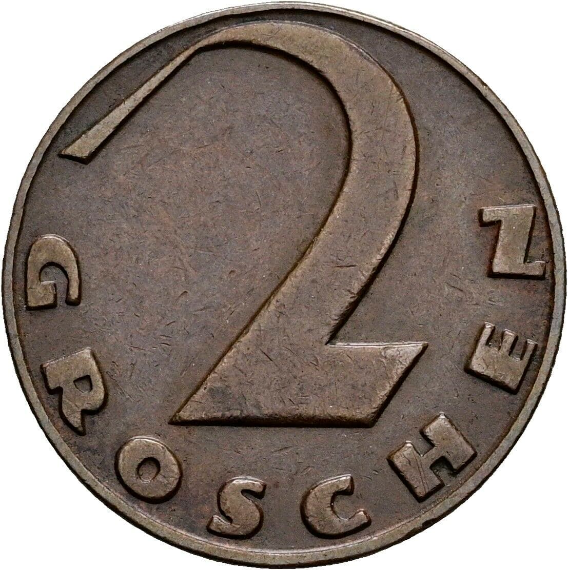 2 Groschen 1928 – Vorderseite