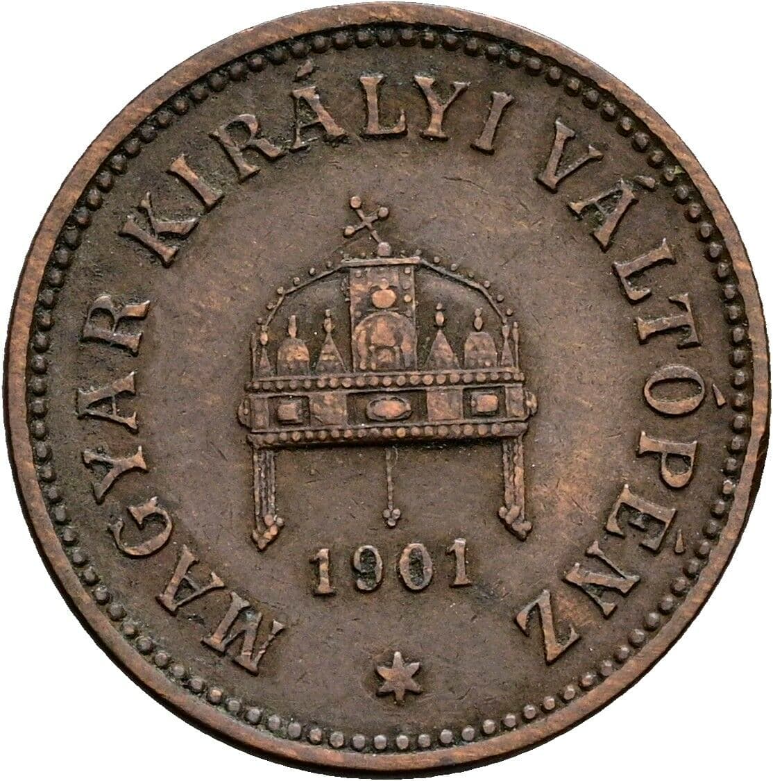 2 Filler Franz Joseph I. 1848-1916 1901 KB, Kremnitz – Rückseite