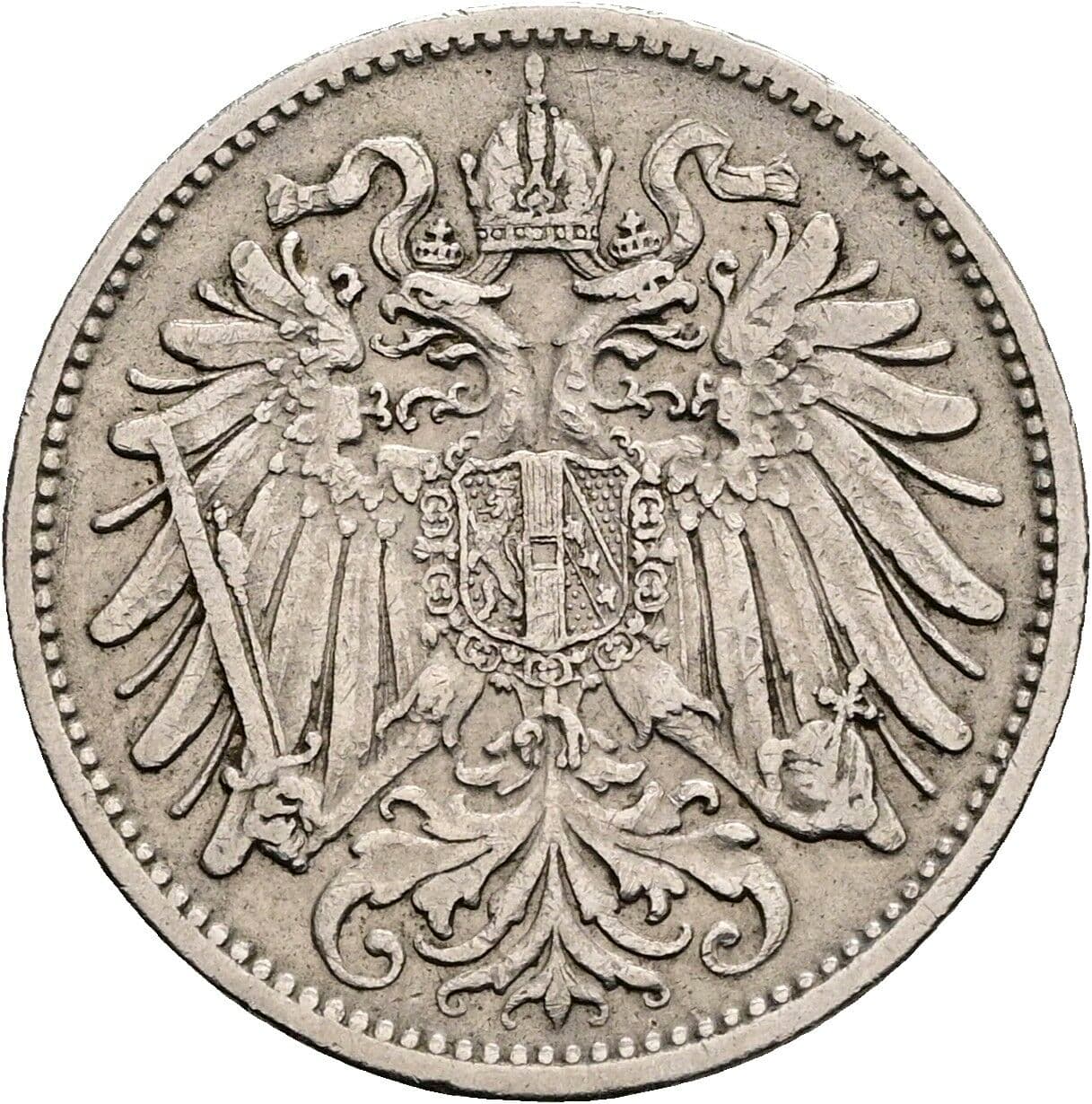 20 Heller Franz Joseph I. 1848-1916 1907 – Rückseite